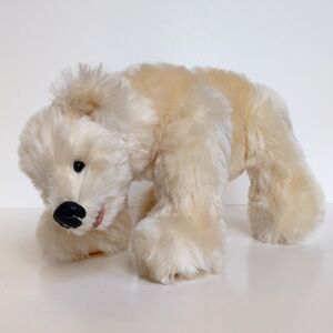 OOAK Mohair Polar Bear Plush‎ Stuffed Animal - Artist Handmade Chuck Swanson 14"